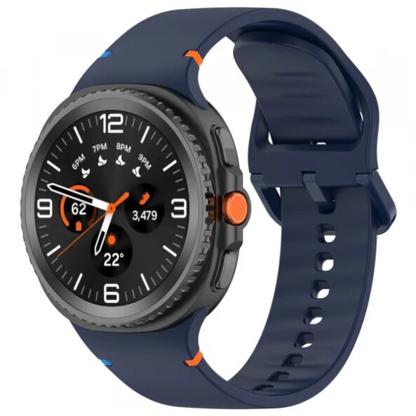 Curea Techsuit W079 pentru Samsung Galaxy Watch 8 Classic / Watch8 44mm / Watch 8 40mm, Bleumarin