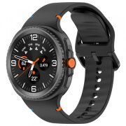 Curea Techsuit W079 pentru Samsung Galaxy Watch 8 Classic / Watch8 44mm / Watch 8 40mm, Neagra