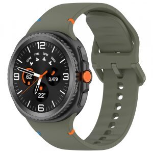Curea Techsuit W079 pentru Samsung Galaxy Watch 8 Classic / Watch8 44mm / Watch 8 40mm, Verde