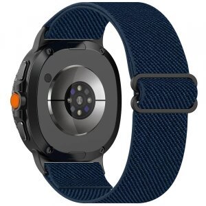 Curea Techsuit W080 pentru Samsung Galaxy Watch 8 Classic / Watch8 44mm / Watch 8 40mm, Albastra Inchis