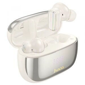 Handsfree Bluetooth HOCO EQ20, TWS, ANC, MultiPoint, Alb 