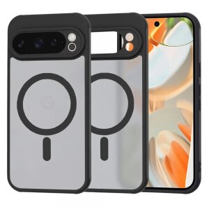 Husa MagSafe pentru Google Pixel 9 Pro, Techsuit, HaloFrost, Neagra