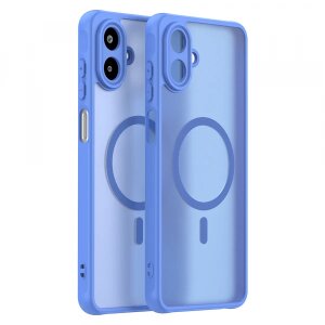 Husa MagSafe pentru Samsung Galaxy A07 4G A075, Techsuit, HaloFrost II, Albastra