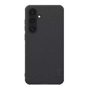 Husa MagSafe pentru Samsung Galaxy S24 FE S721, Nillkin, Super Shield Pro, Neagra Satinata