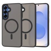 Husa MagSafe pentru Samsung Galaxy S25 S931, Techsuit, HaloFrost, Neagra