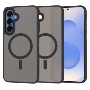 Husa MagSafe pentru Samsung Galaxy S25 S931, Techsuit, HaloFrost, Neagra