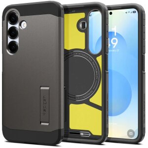 Husa MagSafe pentru Samsung Galaxy S25+ S936, Spigen, Tough Armor, Gri