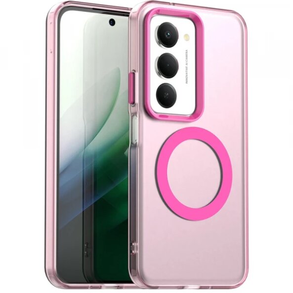 Husa MagSafe pentru Xiaomi Redmi 15 5G / 15 4G, Techsuit, CandyCase, Roz