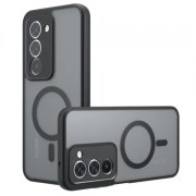 Husa MagSafe pentru Xiaomi Redmi 15 5G / 15 4G, Techsuit, PureFrost, Neagra Satinata