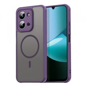 Husa MagSafe pentru Xiaomi Redmi 15C 5G / 15C 4G, Techsuit, HaloFrost II, Mov