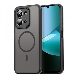 Husa MagSafe pentru Xiaomi Redmi 15C 5G / 15C 4G, Techsuit, HaloFrost II, Neagra