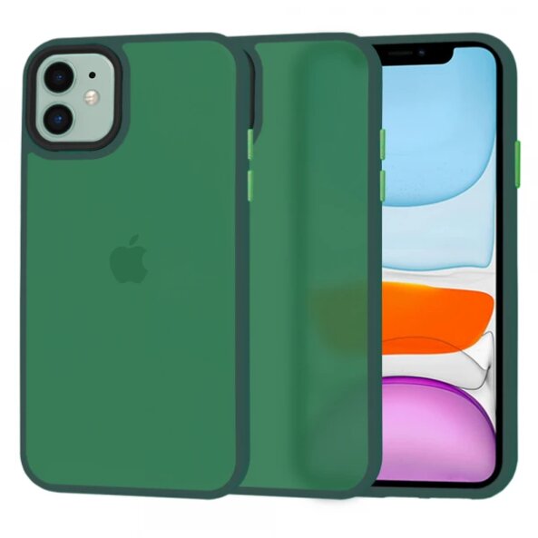 Husa pentru Apple iPhone 11, Techsuit, HaloFrost, Verde