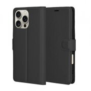 Husa pentru Apple iPhone 16 Pro Max, Techsuit, Leather Folio, Neagra