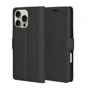Husa pentru Apple iPhone 16 Pro Max, Techsuit, Leather Folio, Neagra