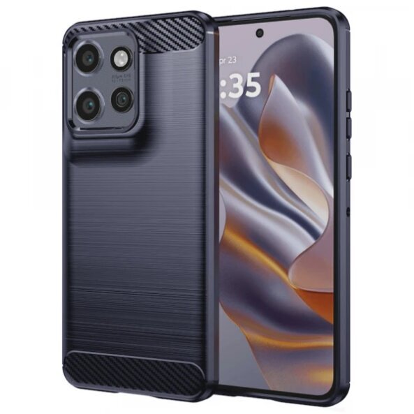 Husa pentru Motorola Edge 60 Neo / Edge 50 Neo, Techsuit, Carbon, Albastra