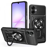 Husa pentru Samsung Galaxy A07 4G A075, Techsuit, RuggedCam, Neagra