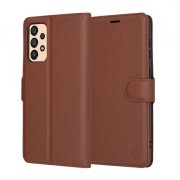 Husa pentru Samsung Galaxy A33 5G A336, Techsuit, Leather Folio, Maro