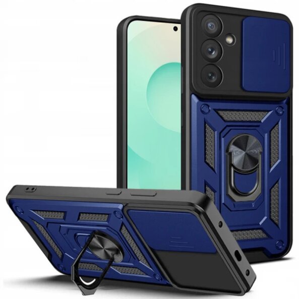 Husa pentru Samsung Galaxy S25 FE, Techsuit, CamShield, Albastra