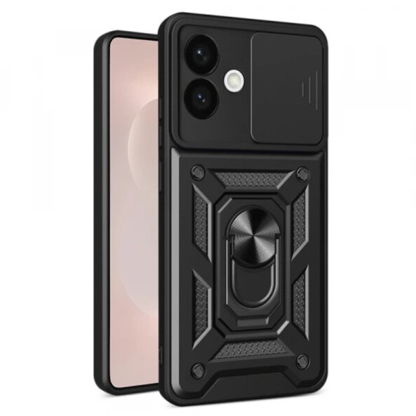 Husa pentru Samsung Galaxy S26 Edge, Techsuit, CamShield, Neagra