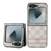 Husa pentru Samsung Galaxy Z Flip7 FE F761 / Z Flip6 F741, DKNY, Chequered Pattern Printed Stripes, Roz