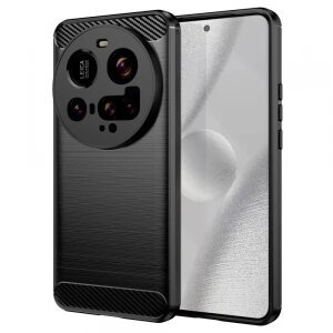Husa pentru Xiaomi 15 Ultra, OEM, Carbon, Neagra 