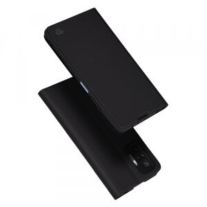 Husa pentru Xiaomi Redmi Note 10 Pro Max / Note 10 Pro, Techsuit, Magskin Book, Neagra