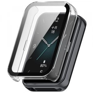 Husa Techsuit Defense360 Pro pentru Honor Band 10 / Band 9, Transparenta