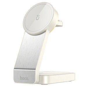 Incarcator Retea Wireless HOCO CQ3 3in1, 15W, 1.67A, Alb 