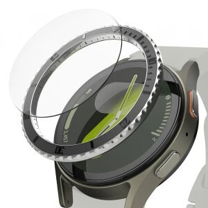 Rama Protectie Ringke Premium Styling pentru Samsung Galaxy Watch7 40mm, Model 3, Neagra