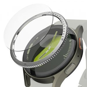 Rama Protectie Ringke Styling pentru Samsung Galaxy Watch7 40mm, Model 7, Argintie