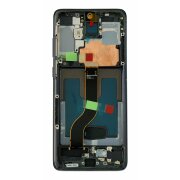 Ecran Compatibil pentru Samsung G985/ G986 Galaxy S20 Plus 4G/ 5G Cosmic Black OLED CU RAMA