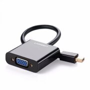 Adaptor Video UGREEN, MiniDisplayPort - VGA, 1080P, Negru