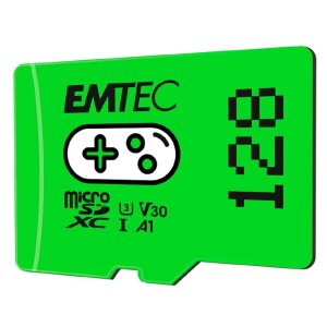 Card Memorie microSDXC Emtec Gaming Android A1, 128Gb, Clasa 10 / UHS-1 U3 ECMSDM128GXCU3G 