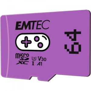 Card Memorie microSDXC Emtec Gaming Android A1, 64Gb, Clasa 10 / UHS-1 U3 ECMSDM64GXCU3G 