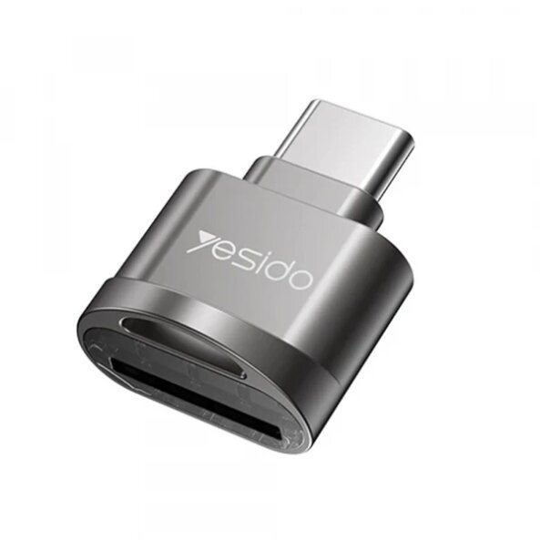 Cititor Card USB-C Yesido GS19, USB-A (OTG) - microSD, Gri