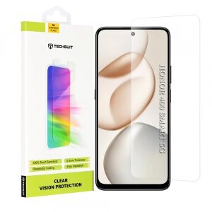 Folie de protectie Ecran Techsuit Clear Vision pentru Honor 400 Smart 4G / X7d 4G / 400 Smart 5G / X7c / 200 Smart, Sticla Securizata, Full Glue