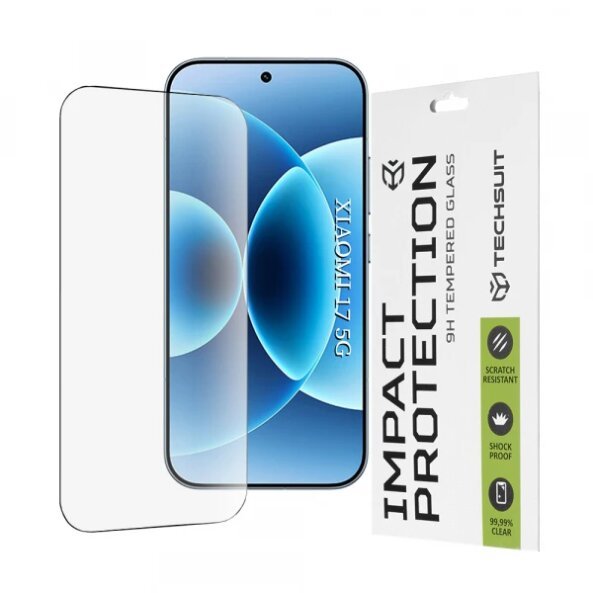 Folie de protectie Ecran Techsuit pentru Xiaomi 17, Sticla Securizata, Full Glue, 111D, Neagra
