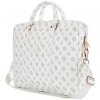 Geanta Guess Peony Triangle Logo pentru Laptop 16inch, Alba