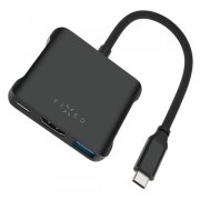 Hub USB-C Fixed Quadri, 5in1, Negru