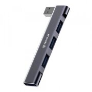 Hub USB Techsuit H14 ZenithDock, 4in1, Gri