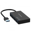Hub USB Techsuit H15 QuantumNode, 4in1, Negru