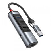 Hub USB / USB-C Yesido HB20, 5in1, Gri