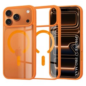 Husa MagSafe pentru Apple iPhone 17 Pro Max, Techsuit, Pro, Portocalie