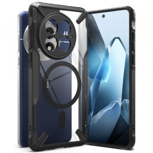 Husa MagSafe pentru OnePlus 13, Ringke, Fusion X, Neagra