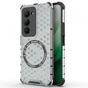 Husa MagSafe pentru Xiaomi Redmi 15 5G / 15 4G, Techsuit, HoneyComb Shield, Alba