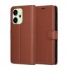 Husa pentru Oppo Reno14, Techsuit, Leather Folio, Maro