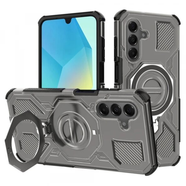 Husa pentru Samsung Galaxy A16 5G A166 / A16 4G A165, Techsuit, Carbon Shield Pro, Neagra Deschisa