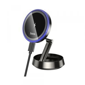 Incarcator Auto Wireless HOCO HW33, 15W, 1.67A, Gri