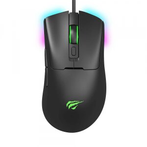 Mouse Gaming Wired USB HAVIT MS966, RGB, 800DPI - 12000DPI, 1.6m, Negru