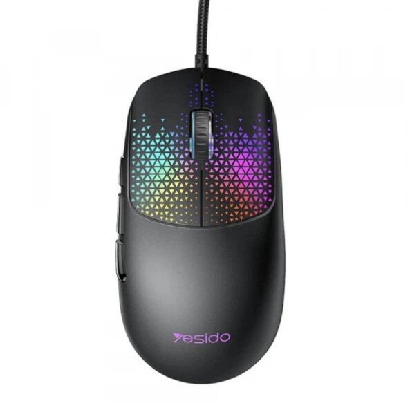 Mouse Gaming Wired USB Yesido KB32, RGB, 7200DPI, Negru